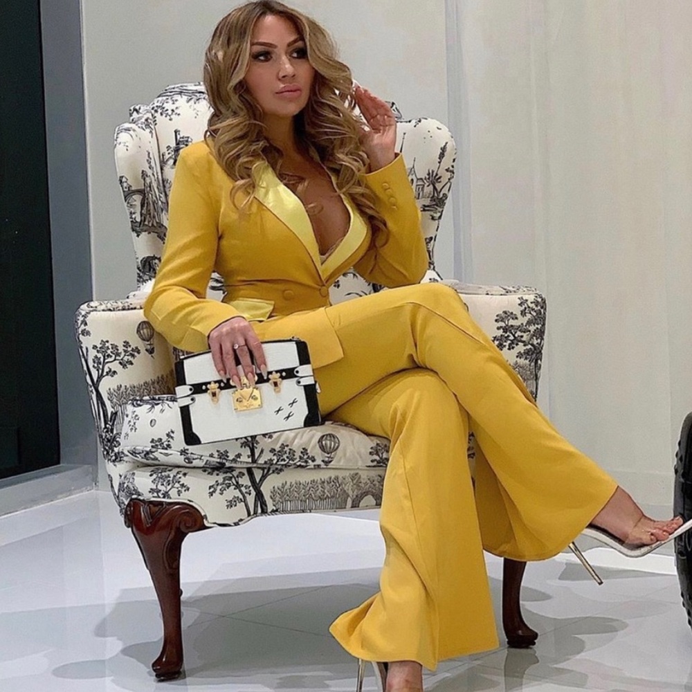 Glamorous two piece pants suit - small